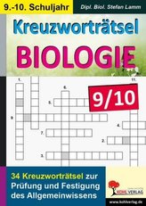 Kreuzworträtsel Biologie, 9.-10. Schuljahr