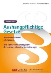 Aushangpflichtige Gesetze 2017, f. Österreich