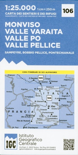 IGC Wanderkarte Monviso IGC Wanderkarte Monviso