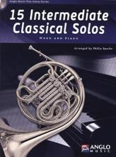 15 Intermediate Classical Solos, für F Horn + Klavier, m. Audio-CD