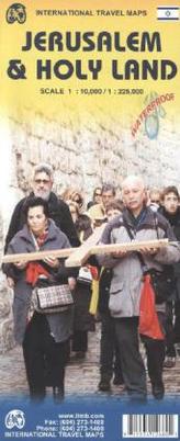 International Travel Map ITM Jerusalem & Holy Land. Holy Land & Jerusalem