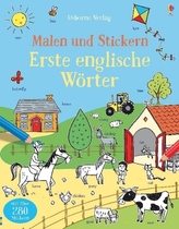 Malen und Stickern: Erste englische Wörter