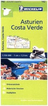 Michelin Karte Asturien, Costa Verde. Asturies, Costa Verde