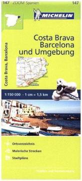 Michelin Costa Brava, Barcelona und Umgebung. Costa Brava, Environs de Barcelone