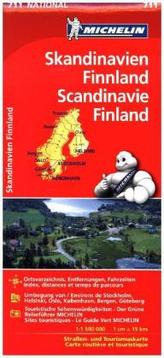 Michelin Karte Skandinavien - Finnland. Scandinavie, Finland