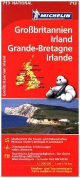 Michelin Karte Großbritannien / Irland. Grande-Bretagne, Irlande