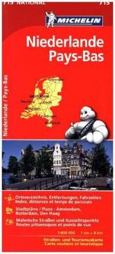Michelin Karte Niederlande. Pays-Bas