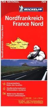 Michelin Karte Nordfrankreich. France Nord