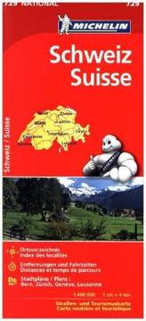 Michelin Karte Schweiz. Suisse
