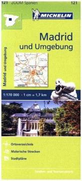 Michelin Karte Madrid und Umgebung. Madrid et ses environs