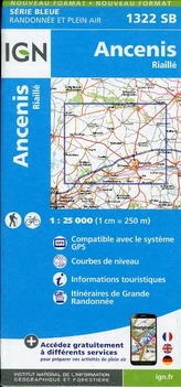 IGN Karte, Serie Bleue Ancenis. Riaillé
