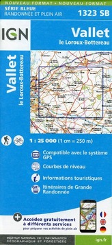 IGN Karte, Serie Bleue Vallet. Le Loroux-Bottereau