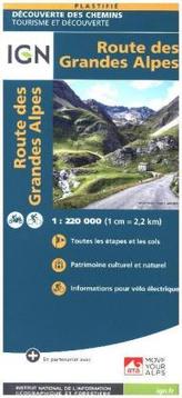 IGN Karte, Découverte des chemins, tourisme et découverte Route des Grandes Alpes