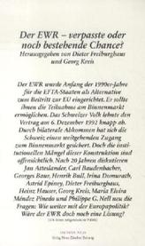 Der EWR - verpasste oder noch bestehende Chance?
