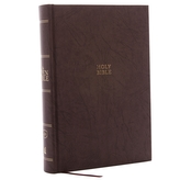The KJV, Open Bible, Hardcover, Brown, Red Letter Edition, Comfort Print