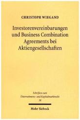 Investorenvereinbarungen und Business Combination Agreements bei Aktiengesellschaften