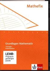 Mathefix - Grundlagen Mathematik, Lehrer-CD-ROM zum Arbeitsheft