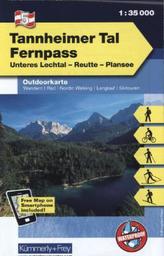Kümmerly & Frey Outdoorkarte Österreich - Tannheimer Tal, Fernpass