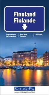 Kümmerly & Frey Karte Finnland / Finlande