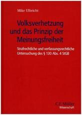 Volksverhetzung und das Prinzip der Meinungsfreiheit