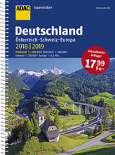 ADAC Superstraßen Deutschland, Österreich, Schweiz & Europa 2018/2019 1:200 000