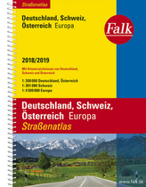 Falk Straßenatlas Deutschland, Schweiz, Österreich, Europa 2018/2019 1 : 300 000