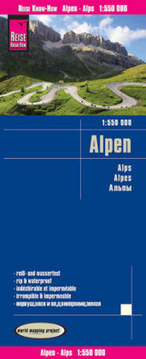 Reise Know-How Landkarte Alpen / Alps / Alpes(1:550.000)