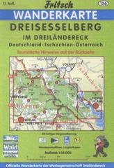 Fritsch Karte - Dreisesselberg im Dreiländereck Deutschland-Tschechien-Österreich