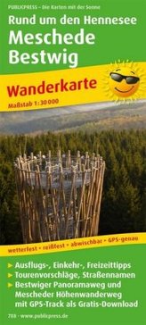 PublicPress Wanderkarte Rund um den Hennesee, Meschede, Bestwig