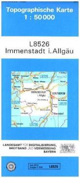 Topographische Karte Bayern Immenstadt i. Allgäu