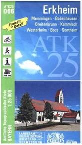 Amtliche Topographische Karte Bayern Erkheim