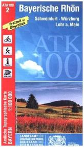 Amtliche Topographische Karte Bayern Bayerische Rhön