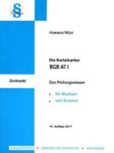 BGB-AT, Karteikarten. Tl.1