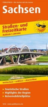 PublicPress Straßen- und Freizeitkarte Sachsen