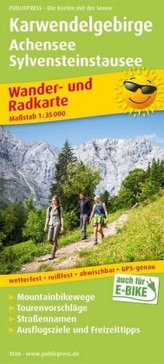 PublicPress Wander- und Radkarte Karwendelgebirge, Achensee, Sylvensteinstausee