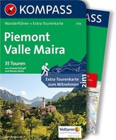 Kompass Wanderführer Piemont - Valle Maira, m. 1 Karte