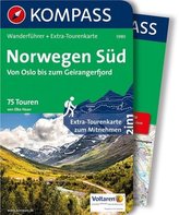 Kompass Wanderführer Norwegen Süd, Von Oslo bis zum Geirangerfjord, m. 1 Karte