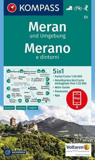 Kompass Karte Meran und Umgebung. Merano e dintorni Kompass Karte Meran und Umgebung. Merano e dintorni