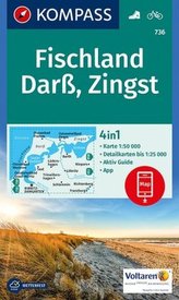 Kompass Karte Fischland, Darß, Zingst