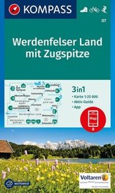 Kompass Karte Werdenfelser Land mit Zugspitze