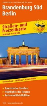 PublicPress Straßen- und Freizeitkarte Brandenburg-Berlin-Süd