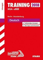 Training Mittlerer Schulabschluss 2018 - Berlin/Brandenburg - Deutsch Lösungen