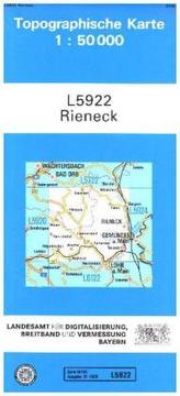 Topographische Karte Bayern Rieneck