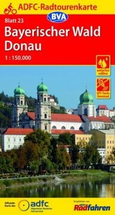 ADFC-Radtourenkarte Bayerischer Wald Donau