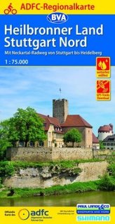 ADFC-Regionalkarte Heilbronner Land - Stuttgart Nord
