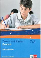 Deutsch 7/8 Rechtschreiben, m. CD-ROM