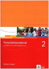 Freiarbeitsmaterial zu Red Line und Orange Line, m. CD-ROM. Bd.2