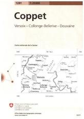 Landeskarte der Schweiz Coppet