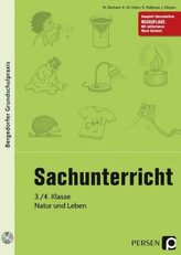 Sachunterricht - 3./4. Klasse, Natur und Leben, m. CD-ROM