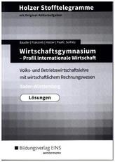 Wirtschaftsgymnasium Baden-Württemberg, Profil Internationale Wirtschaft (Lösungen)